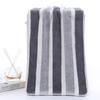 1 pcs Striped Face Towel Absorbent & Quick-drying Super Soft Skin-friendly Bathing Hand Towel For Home Bathroom 35x75cm
