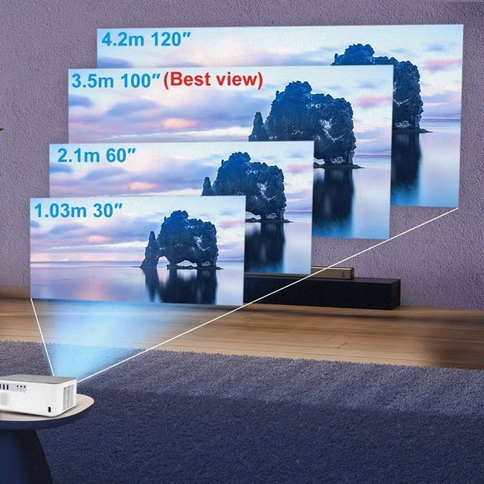 Vidéoprojecteur TD92Pro - Full HD 1080P - WiFi 5G - Luminosité 12000 lumens