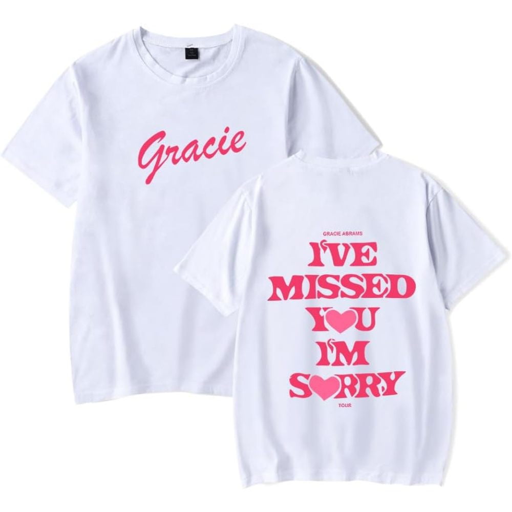 Gracie Abrams Te Perdido, Soy Lo Siento Merch, Camiseta De Manga Corta, Top Unisex De Moda Con Cuello Redondo