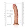 RealRock - Curved Realistic Dildo with Balls and Suction Cup 25.5 Cm