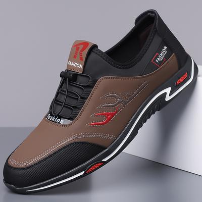 Herren Alltags-Freizeitschuhe aus Leder Herbst 2024 neue Herren vielseitige Trendschuhe Herren Slipper Überschuhe 5526