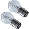 Pair of Bulbs 12v 35/35w Ba20d Motorcycle Scooter Moped Moped Front Headlight Projector Low Beam + High Beam