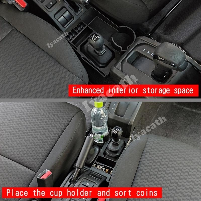 RHD FOR SUZUKI Jimny Nomade 2025 2026 ABS AT Center Control Gearbox Storage Box Water Cup Holder Cover Interior Accessories