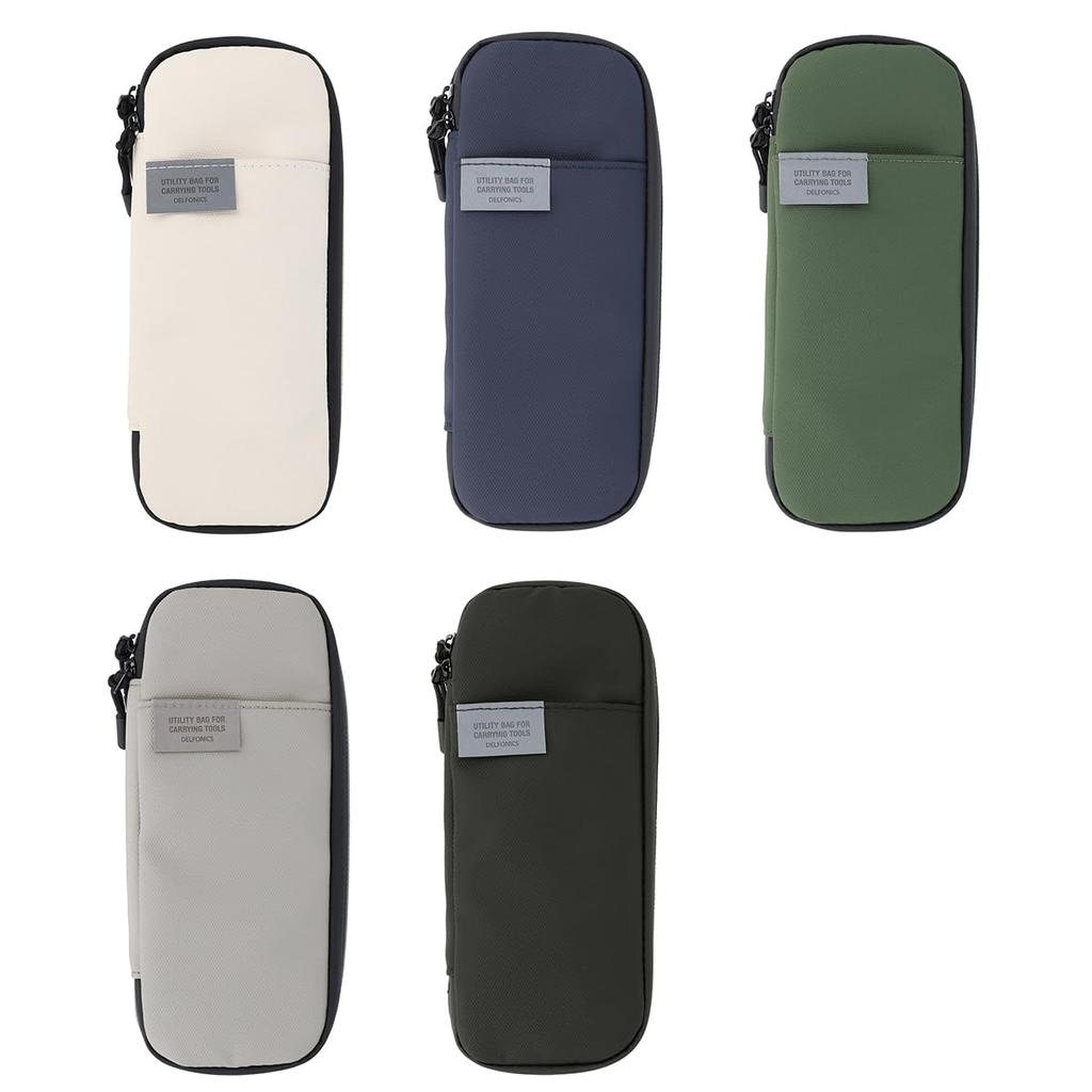 Delfonics Water-Repellent Inner Carrying Box Pen Case, Small (Dark Green)