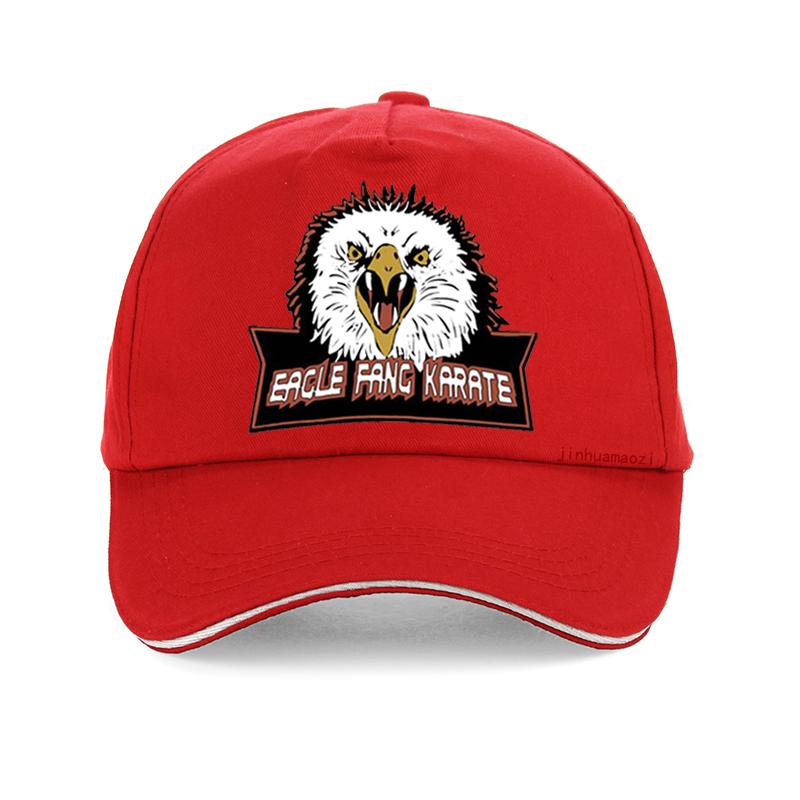 

Кепка-бейсболка унисекс Eagle Fang Karate Cobra Kai Movie Summer, 100% хлопок, ретро 80-х, женская, регулируемая, Snapback