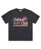 ESCAPEFROM Bad Children Club Print Oversized Short Sleeve T-Shirt Charcoal