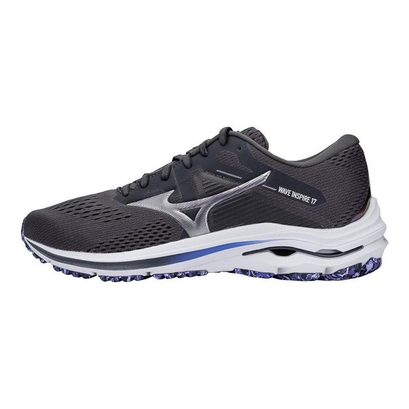 Mizuno Wave Inspire 17 Pohodlná tkanina Tlumení nárazů Odolné Prodyšné Podpora Nízký střih Tréninkové Běžecké boty Pánské tenisky Černá J1GC214493