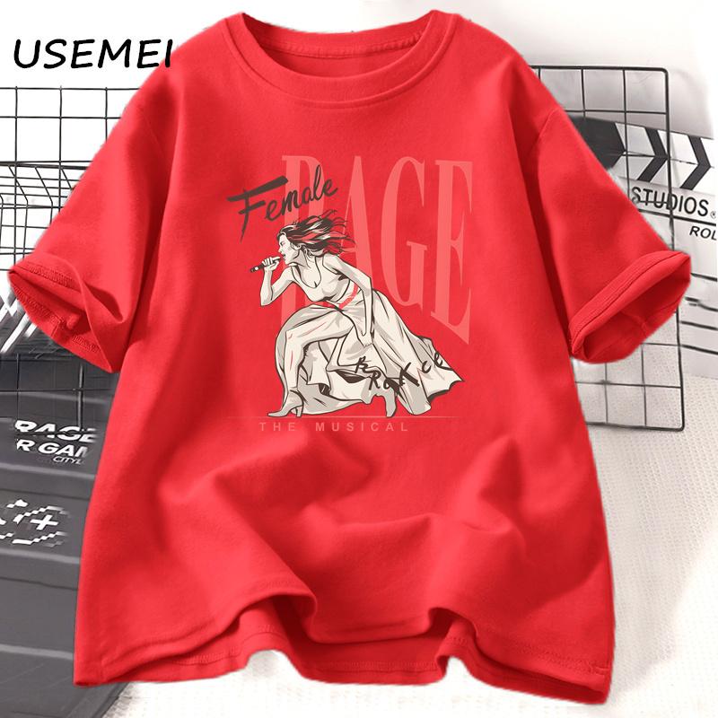 Female Rage The Musical Tshirt Unisex Casual Cotton Short Sleeve T-shirts Summer O Neck Printed Music Tee Shirt Streetwear Unisex