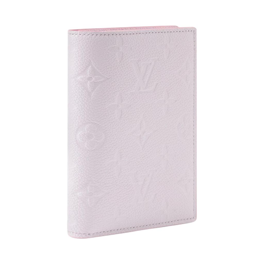Louis Vuitton Painted Edge Monogram Passport Holder Playful Compact Design Women Accessories Sweet-Lavender M28990