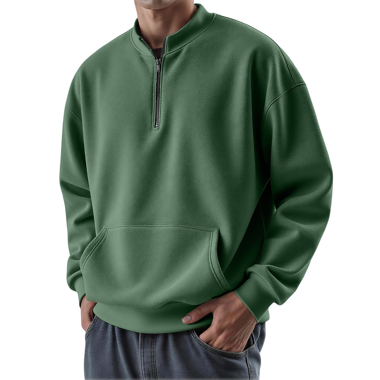 Men s Casual Loose Fit Pullover Hoodie for Fall and Winter M