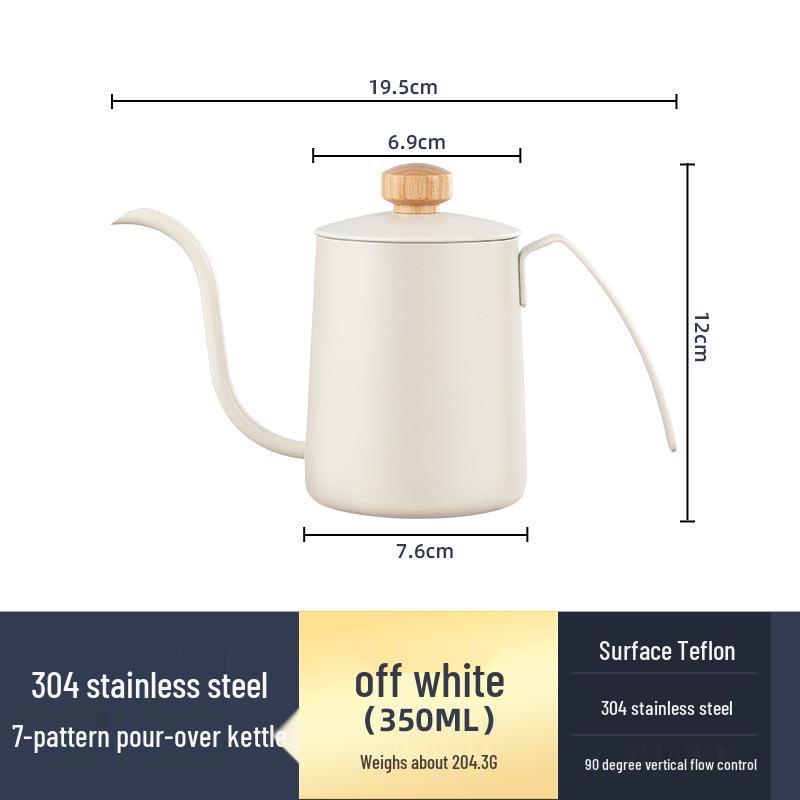 304 Roestvrij Staal Koffie Handzetter met Hangend Oor en Lange Tuit.