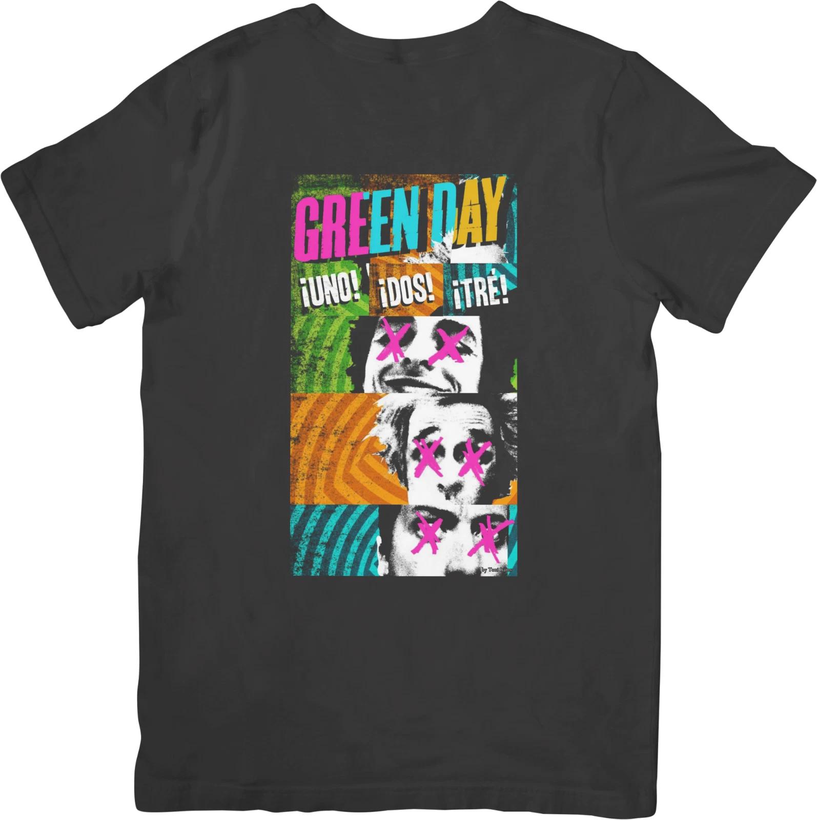 

Green Day Музыкальная Унисекс Футболка для Мужчин и Женщин Качественный Хлопок Черная M