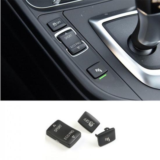 Black For BMW 1 2 3 4 Series F20 F22 F30 F32 13-19 Gear Shift Button Replace