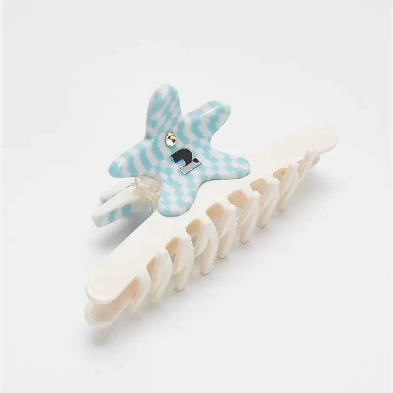 **Зажим для волос Tappi Star Акриловый Алмазный Бесшовный Акула**