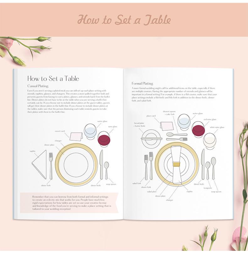 Red Hardcover Wedding Planner and Budget Notebook