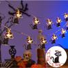 LED Halloween String Lights Pumpkin Black Cat Spider Web Ghost Battery USB Powered Indoor Outdoor Festive Fairy Night  Lights