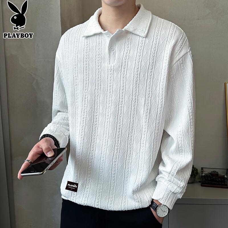 

Playboy Men s Long-Sleeve Casual Sweatshirt XL