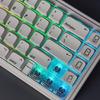 5/10pcs 1U Keycaps Set XDA Height Transparent with Backlit For Personalizing Mechanical Keyboards Enhances Typing