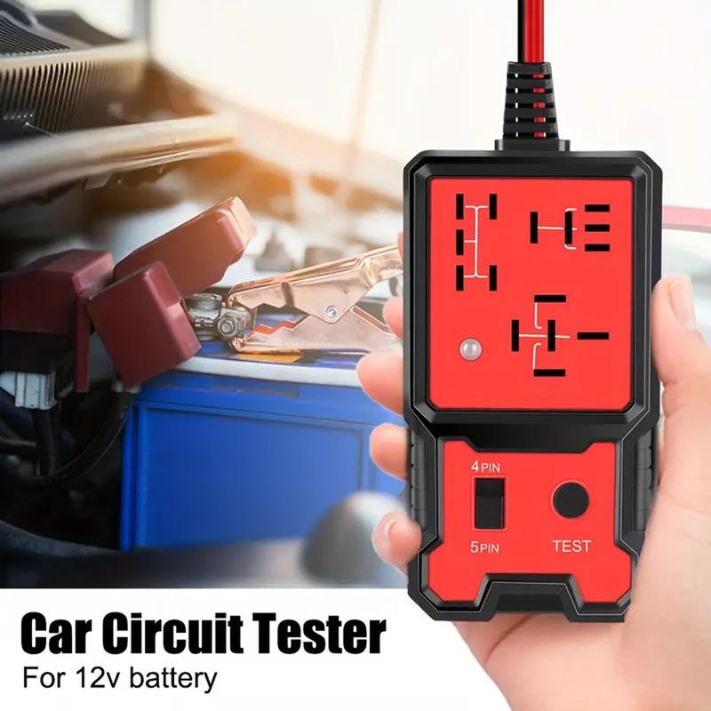 Universal 12V Automotive Relay Tester | LED Diagnostic Tool for Car Battery, Fuse & Voltage Check | Quick Pin Detection