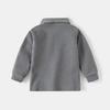 Kinder Neues Jungen Revers Verdicktes Langarm T-Shirt Baby Herbst Oberteil Kinderbekleidung
