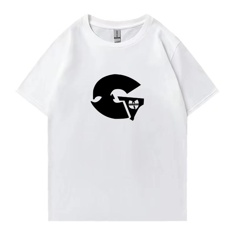2026 Zomer Hete Verkoop Hete Verkoop GZA Logo Grafisch T-shirt Mannen Vrouwen Bedrukt Casual Buiten Katoenen T-shirt Katoen Gotisch Rond T-shirt