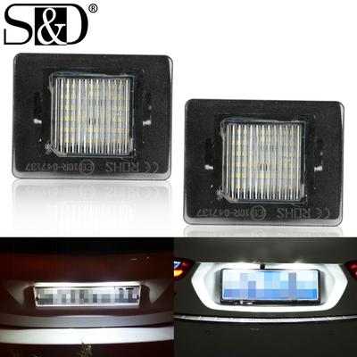 2Pcs Auto LED Lizenz Nummer Platte Licht Xenon Weiß Lampe Canbus Birne Für Mercedes Benz CLS SLK CLA W176 w156 R172 X166 W166 Vito W447 W218 W117