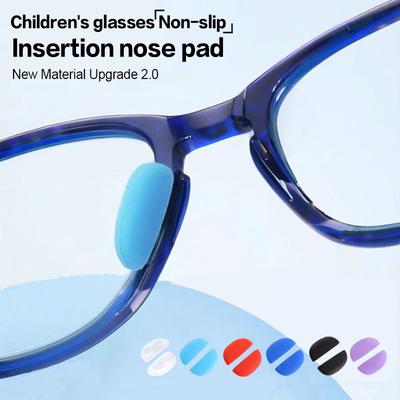 2 ks Dětské brýlové nosní podložky Protiskluzové silikonové kartové nosní podložky Podpora nosu pro sluneční brýle Příslušenství ke brýlím