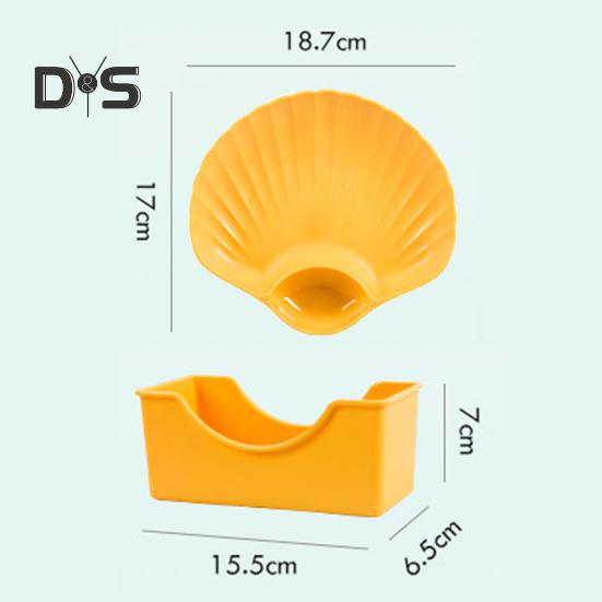 Unbreakable Stackable Plastic Snack Plates with 2 Sections - Set of 8 In Multiple Colors