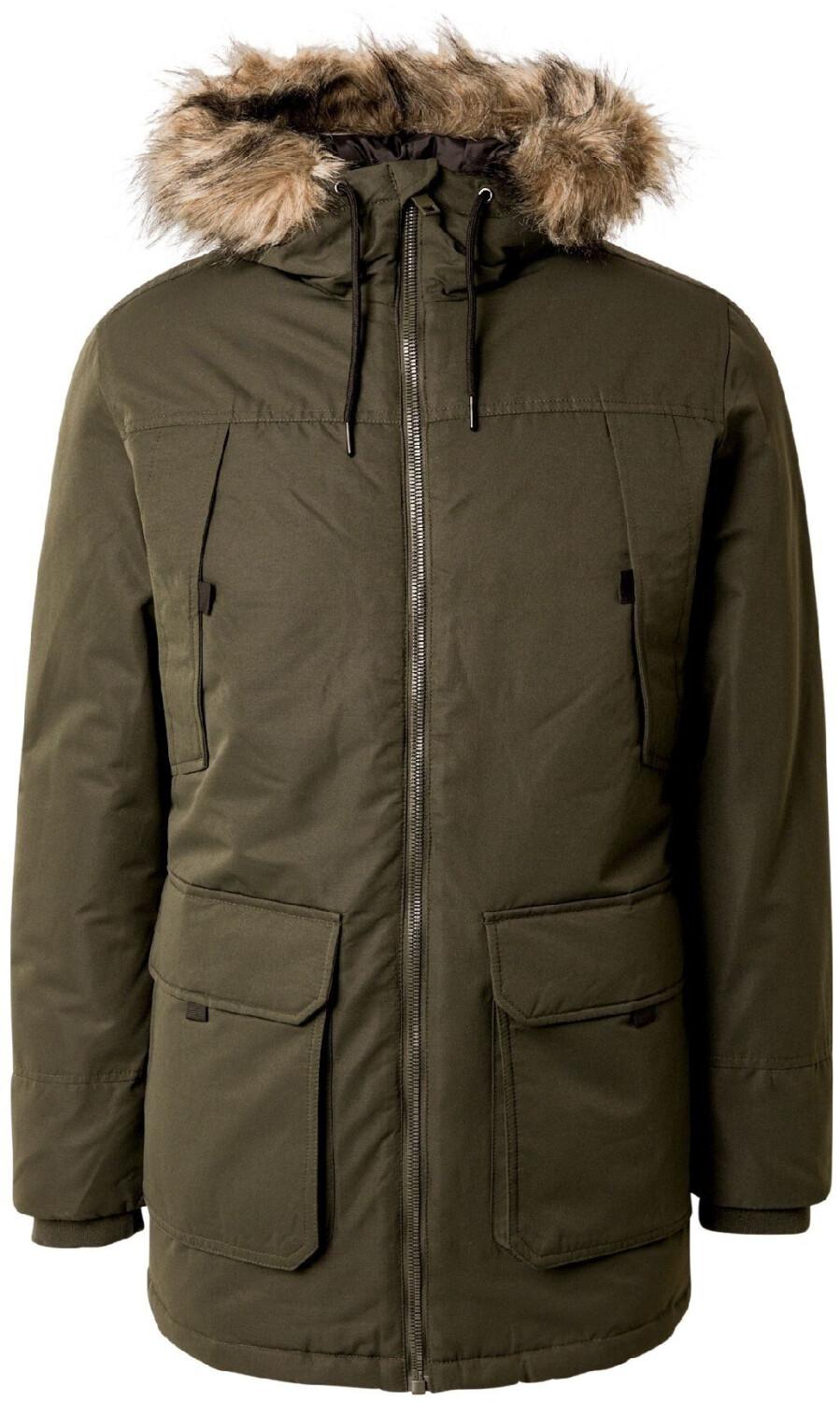 

Jack & Jones Construct Faux Fur Parka (12258406) зимняя куртка канифоль 5XL