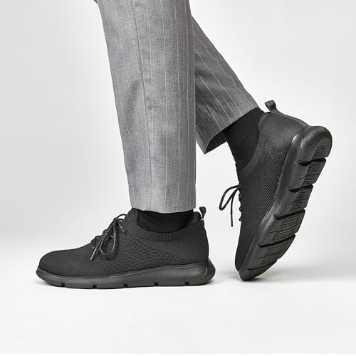 Foxsense Men's Business Shoes, Lace-Up Casual Shoes, Recommended by Physical Therapists, World's Most Comfortable, Lightweight, Formal Shoes for Commu