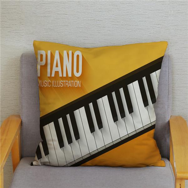 Home Decor Rock Music Print Pillowcases Bedroom Cushion Covers
