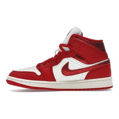 Air 1 Mid Walentynki 2025 Damskie Sneakersy Czerwony Gym-Red Biały HJ9337-106