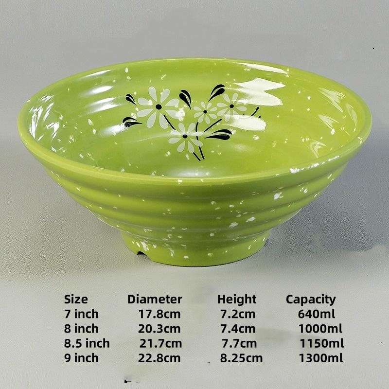 Melamine Noodle Bowl Household Plastic Tableware Restaurant Commercial Ramen Salad Bowl Thickened Not Easily Broken Soup Bowls