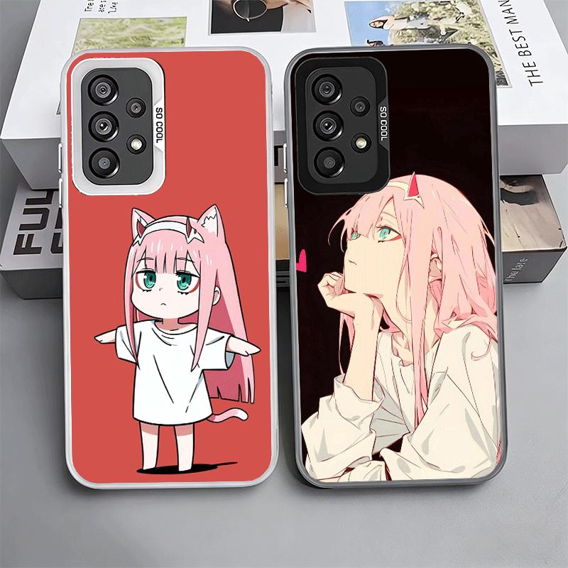 Zero Two 02 Kawaii Niedliche Weiche Handyhülle für Samsung A17 A16 A15 A14 A13 A57 A56 A55 A54 A53 A37 A36 A35 A34 A33 A26 A25 A24 A23