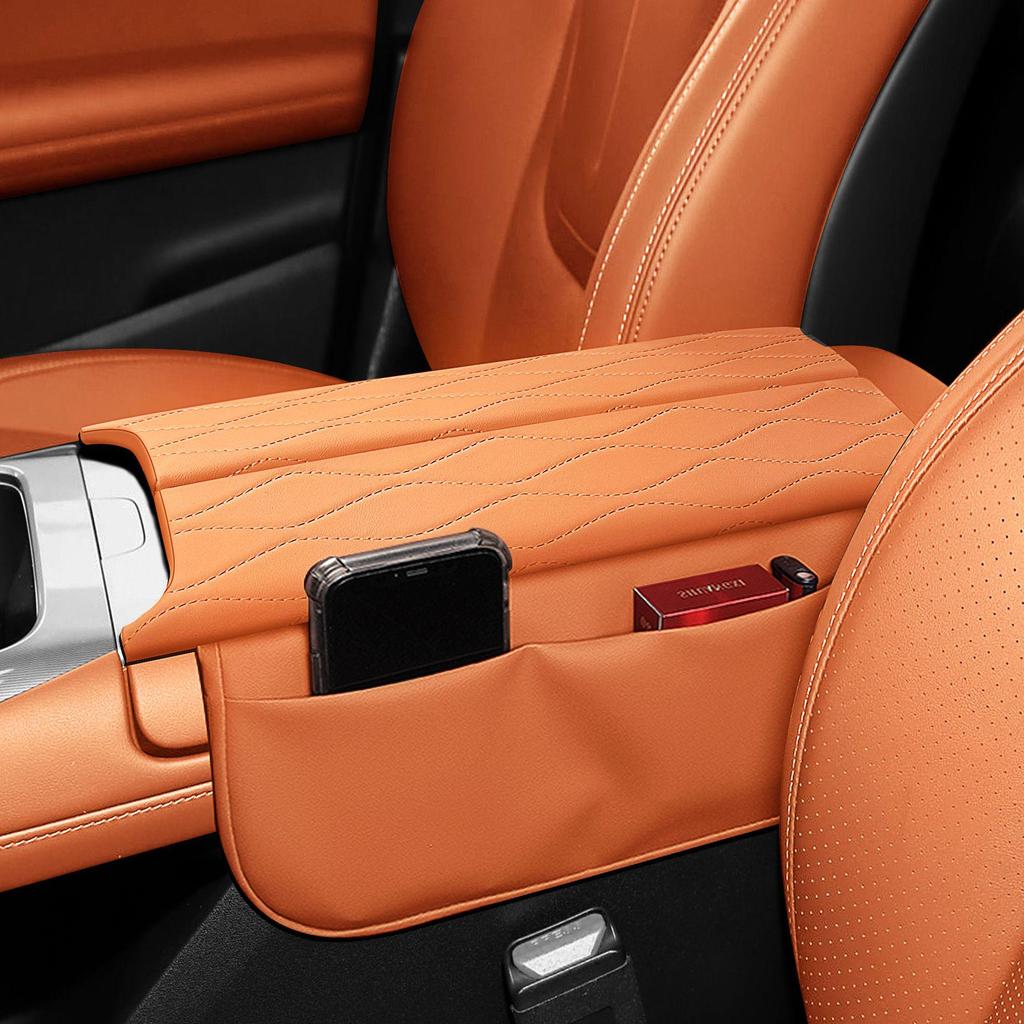 Deep Blue L07 Center Console Armrest Pad & Storage Bag: Decorative Protector for Car Interior