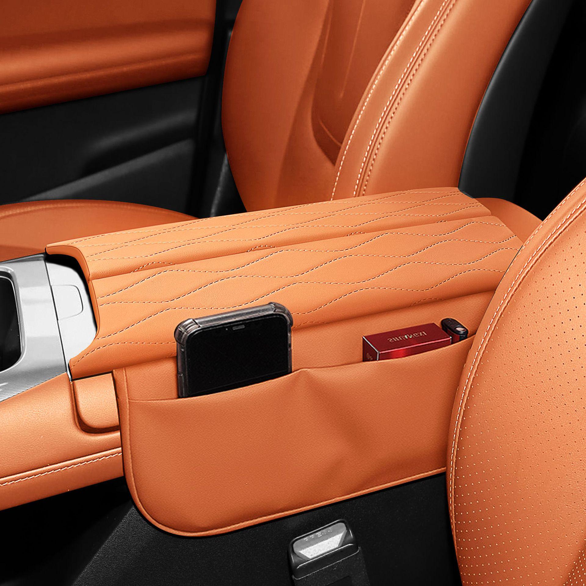 Enhanced Armrest Box Heightening Pad & Storage Bag for Deep Blue L07 – Car Interior Decoration & Protection