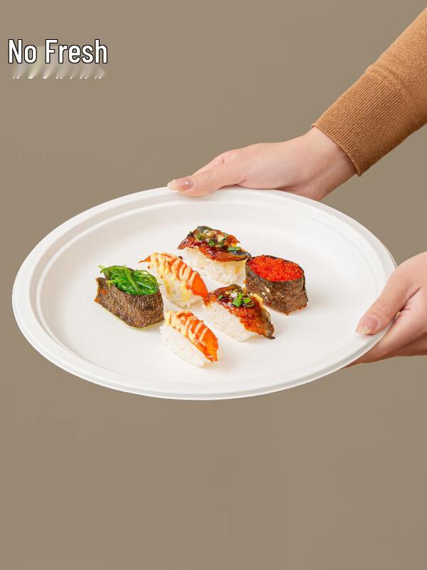 ZISIZ Disposable Round Aluminum Craft Plates