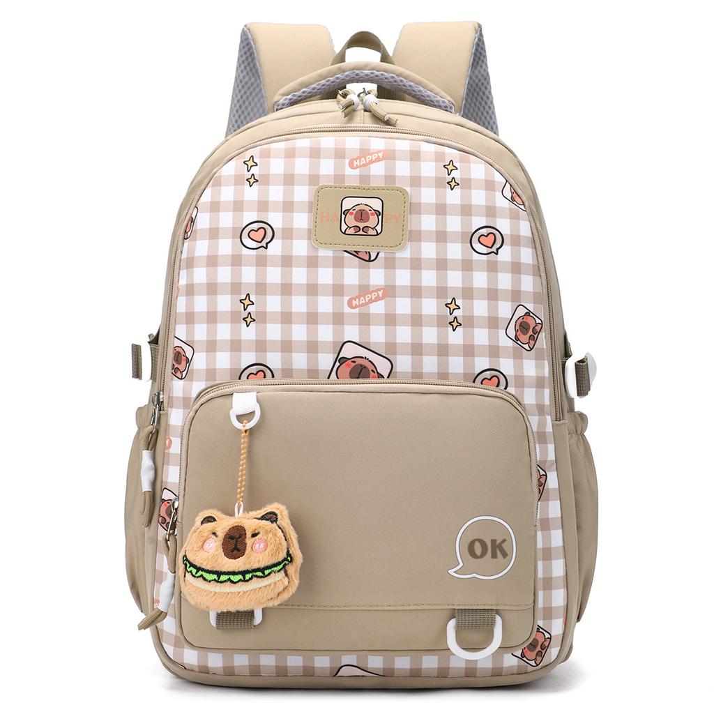 New backpack cute niche design junior high school student schoolbag large capacity travel college wind backpack