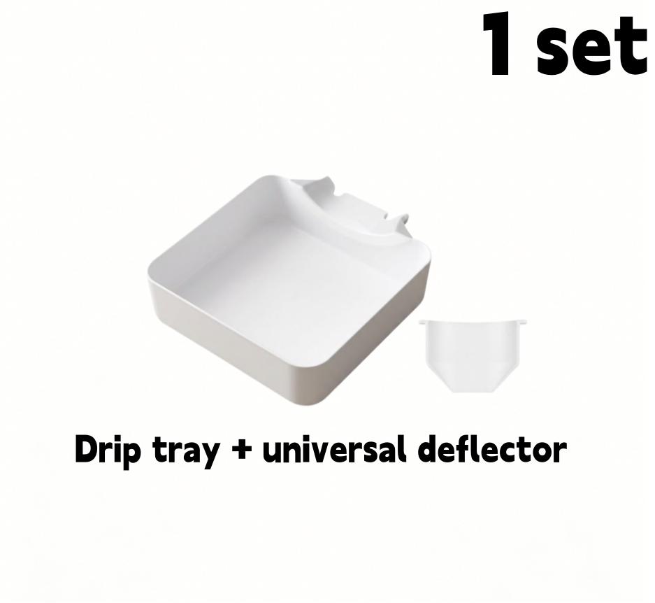 1/2set Washing Machine Drain Tray No Overflow Water Catch Box Leak Proof Pan for Lint Filter and Foreign Object Floor Protection