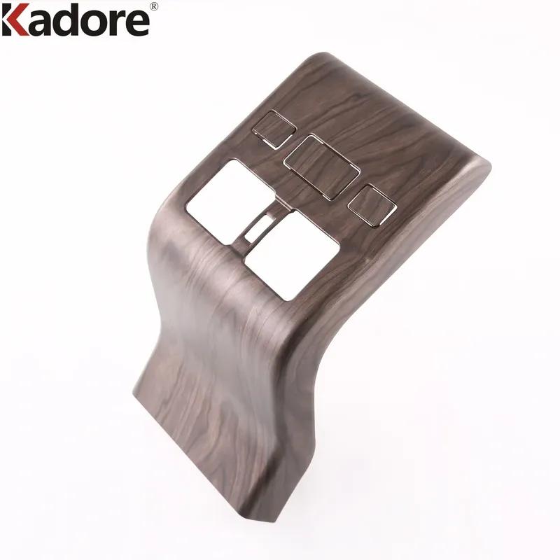 Car Armrest Box Rear Air Condition Vent Outlet Cover Trim For Toyota Bz4x - 2024 2025 Carbon Fiber Interior Accessories