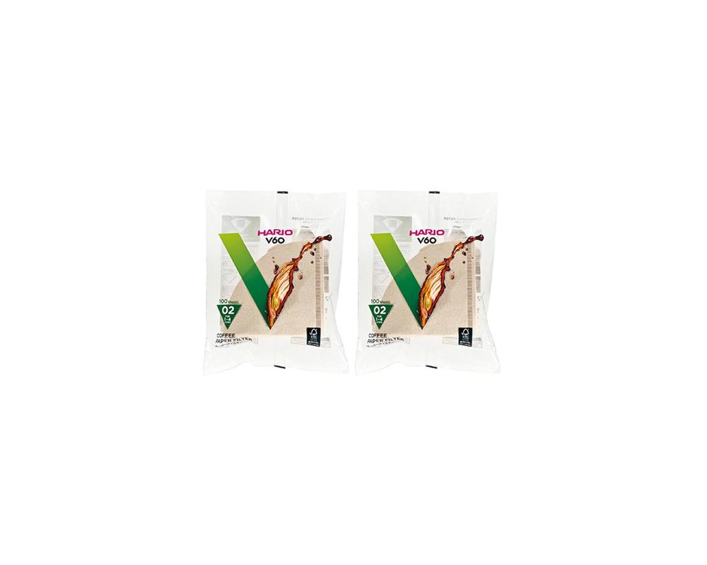 Hario V60 papirfilter for 1 til 4 personer VCF-02-100M 200 stykker Misarashi VCF-02-100M
