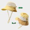 Children's Breathable Quick-Dry Summer Bucket Hat with Detachable Shawl