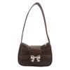 Adorable Bowknot Small Square Bag For Women Cute Korean Style Shoulder Tote Bag