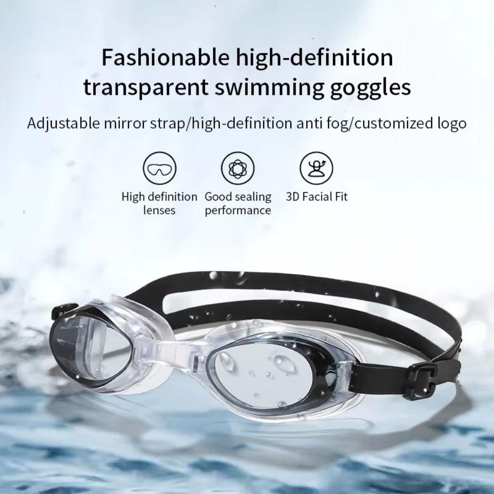 Silicone Clear Swim Goggles Wide View Swimming Mask Underwater Swim Glasses  Pool Accessories