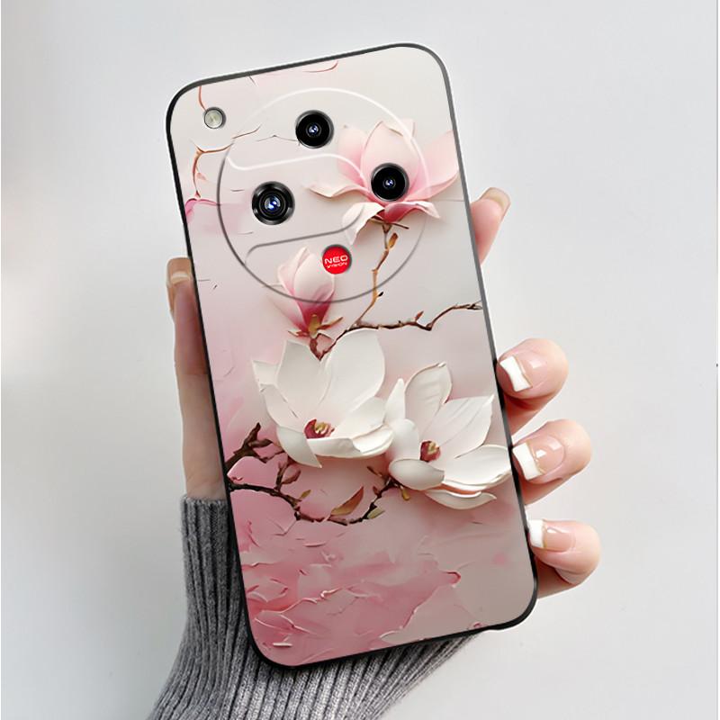 For Nubia Focus 2 5G Z2462N Case Luxury Fashion Butterfly Flowers Soft TPU Silicone Black Cover for ZTE Nubia Focus2 Phone Case