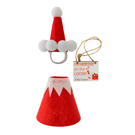 Christmas Porch Goose Outfits for 23 Inch Goose Statue Felt Tree/Snowman/Reindeer