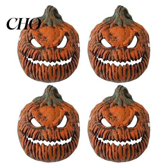 Halloween Kürbiskopf Maske Lichtabdeckung Maske, 3D Gruseliges Gesicht Lampe Spukhaus Beleuchtungszubehör Schirm für Veranda Garage, Tragbares Cosplay