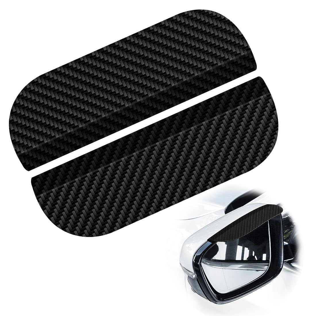 

TANAMACHI Rainproof Rearview Mirror Rainproof Sticker Carbon Fiber Rainproof Card Rainproof Shield Car Reverse No LOGO