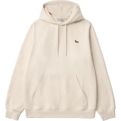 Duck Embroidery Patch Loose Fit Hoodie Men Hoodies Beige CHXSWA242027N-217009-BGX