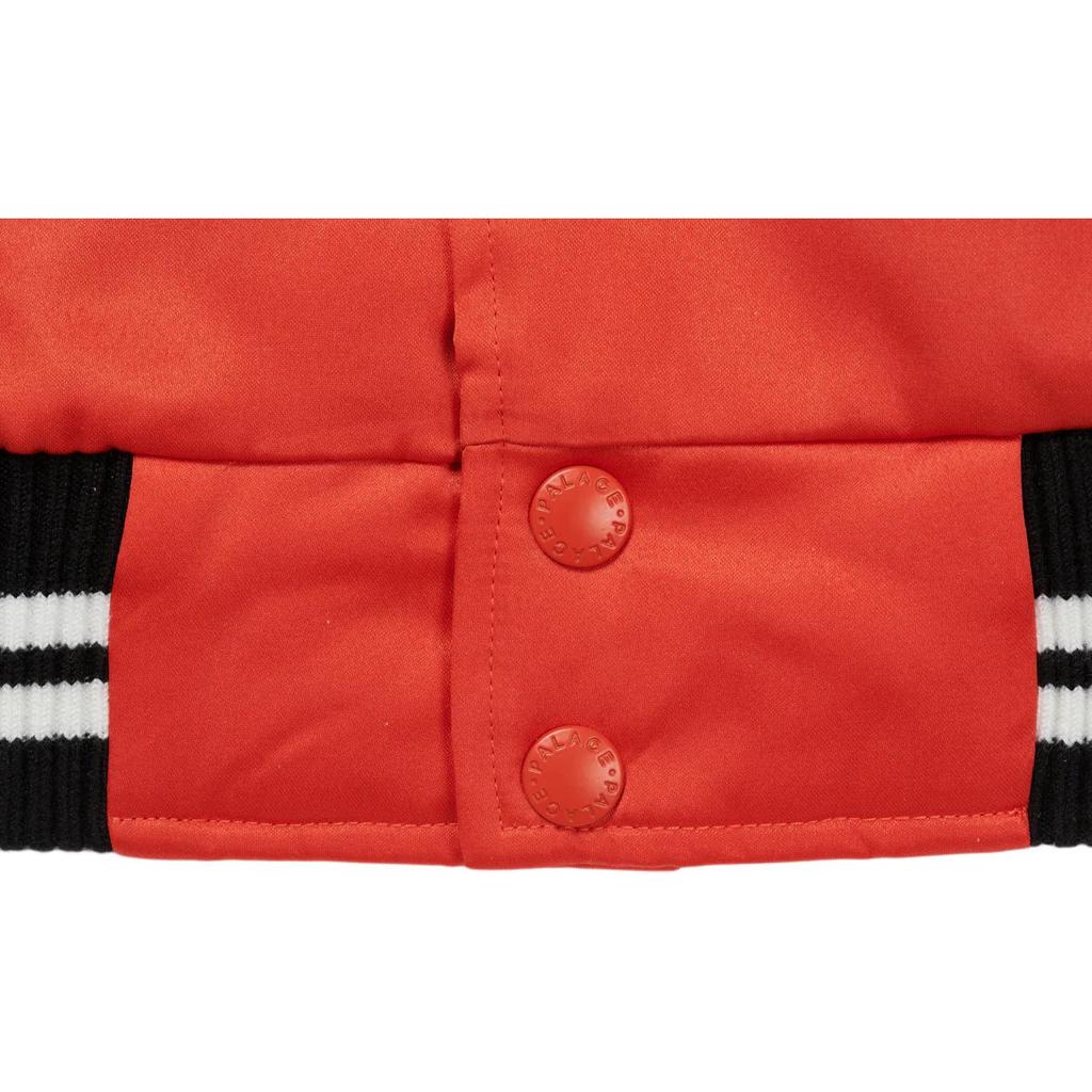 Palace Satin Varsity Jacke Orange Herren Oberbekleidung P23JK025